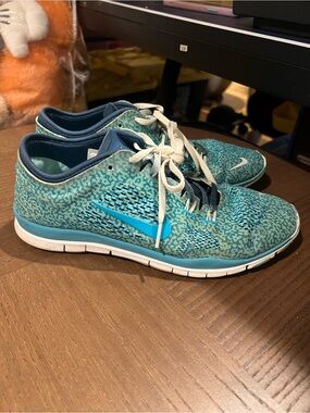 Nike Free 5.0 TR Fit 4 Blue Teal Training Shoes Women’s Size 9
